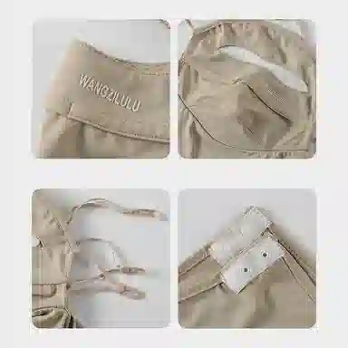 稻草人 全脸遮阳护颈 防紫外线透气 锦纶 防晒面罩 女款