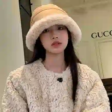 稻草人 毛绒绒保暖加厚 防风护耳 时尚百搭显脸小 聚酯纤维 渔夫帽 女款