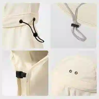 稻草人 夏季户外登山钓鱼遮阳防紫外线 简约百搭 锦纶 防晒帽 男女同款情侣款