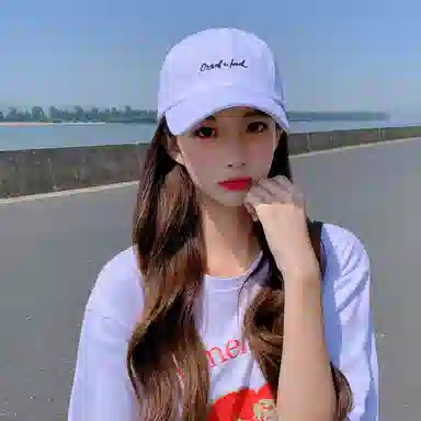 稻草人 字母刺绣新款显脸小遮阳防晒帽 棉 鸭舌帽 男女同款情侣款