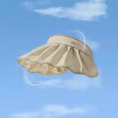 稻草人 遮阳防紫外线简约百搭 空顶可扎马尾 聚酯纤维 防晒帽 女款