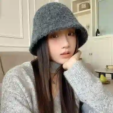 稻草人 小香风优雅针织 韩版百搭显脸小 聚酯纤维 渔夫帽 女款