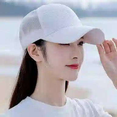 稻草人 夏季韩版薄款防晒 简约百搭显脸小 涤纶 鸭舌帽 女款