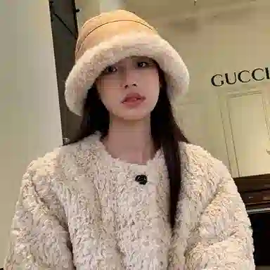 稻草人 毛绒绒保暖加厚 防风护耳 时尚百搭显脸小 聚酯纤维 渔夫帽 女款