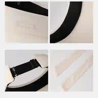 稻草人 夏季檐空顶遮阳 海边沙滩度假遮脸防紫外线 韩系百搭 显脸小 锦纶 防晒帽 女款