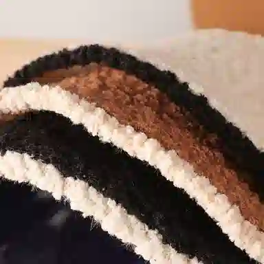 稻草人 韩版时尚百搭撞色气质高级感软糯保暖显脸小 聚酯纤维 渔夫帽 女款