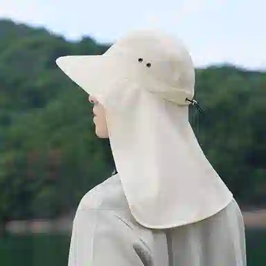 稻草人 夏季户外登山钓鱼遮阳防紫外线 简约百搭 锦纶 防晒帽 男女同款情侣款