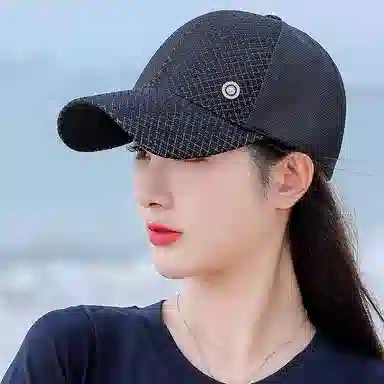 稻草人 夏季韩版薄款防晒 简约百搭显脸小 涤纶 鸭舌帽 女款