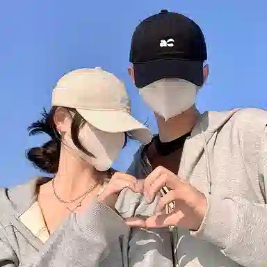 稻草人 韩版显脸小简约时尚棒球帽通勤百搭休闲 棉 鸭舌帽 男女同款情侣款