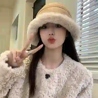 稻草人 毛绒绒保暖加厚 防风护耳 时尚百搭显脸小 聚酯纤维 渔夫帽 女款