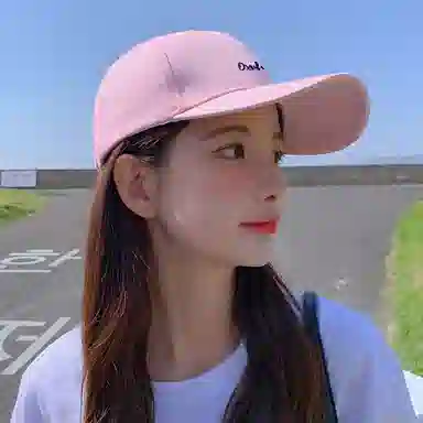 稻草人 字母刺绣新款显脸小遮阳防晒帽 棉 鸭舌帽 男女同款情侣款