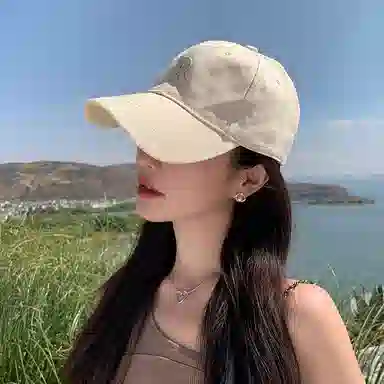 稻草人 字母简约百搭 大头围显脸小 遮阳防晒 棉 鸭舌帽 男女同款情侣款