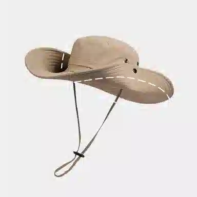 稻草人 户外钓鱼徒步登山 夏季遮阳防晒防紫外线 聚酯纤维 渔夫帽 男女同款情侣款