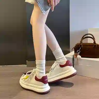 乐乐鱼 运动休闲厚底日常舒适百搭潮流 包裹性耐磨 低帮 板鞋 女