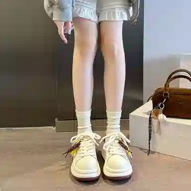 乐乐鱼 运动休闲厚底日常舒适百搭潮流 包裹性耐磨 低帮 板鞋 女