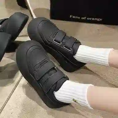 乐乐鱼 百搭魔术贴运动休闲 低帮 板鞋 女