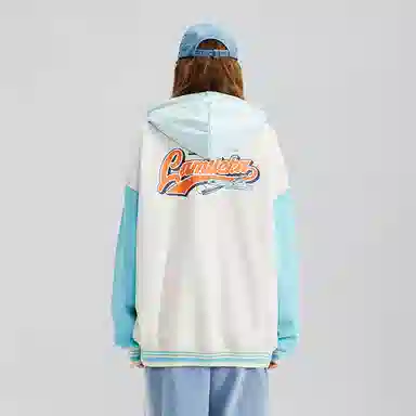 LAMLICKA Baseball Jacket Beige