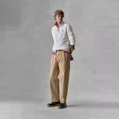 Teenie Weenie Men Half-Zip Knit Sweater