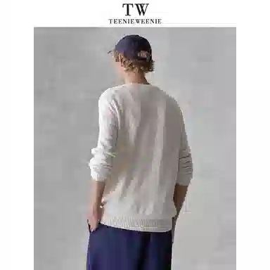 Teenie Weenie Men Bear Embroidered Sweater