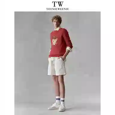 Teenie Weenie Men Bear Embroidered Sweater