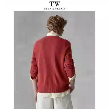 Teenie Weenie Men Bear Embroidered Sweater