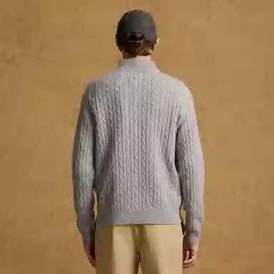 Teenie Weenie Men Half-Zip Knit Sweater