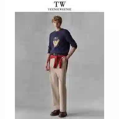 Teenie Weenie Men Bear Embroidered Sweater