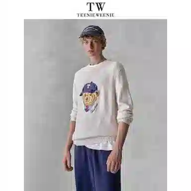 Teenie Weenie Men Bear Embroidered Sweater