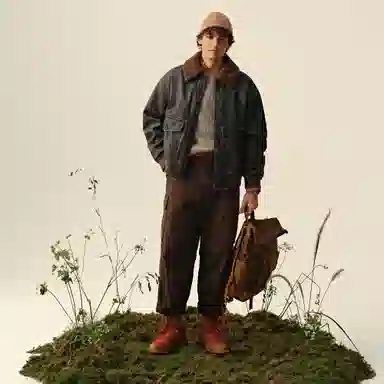 Teenie Weenie Men Embossed Letter Cotton Jacket