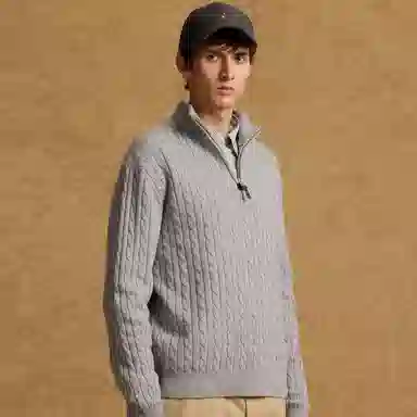 Teenie Weenie Men Half-Zip Knit Sweater
