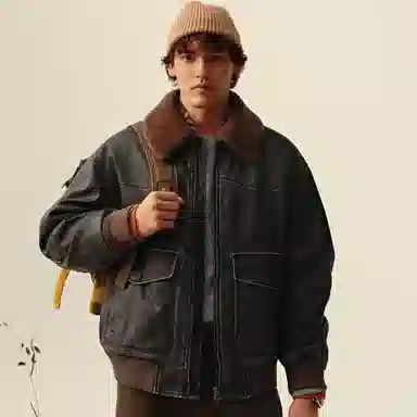 Teenie Weenie Men Embossed Letter Cotton Jacket