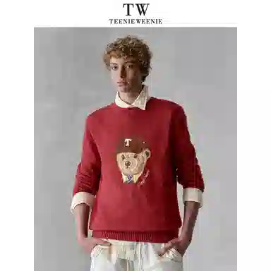 Teenie Weenie Men Bear Embroidered Sweater