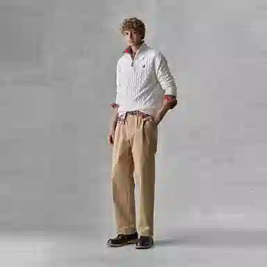 Teenie Weenie Men Half-Zip Knit Sweater