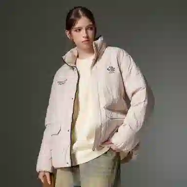 Teddy Collection Basic Letter Print Down Jacket