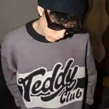 TeddyClub Retro Stripe Logo Sweater
