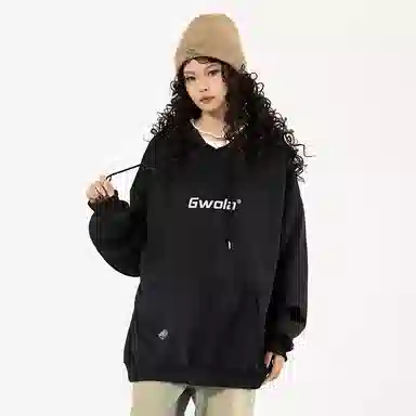 Gwola Logo Print Hoodie