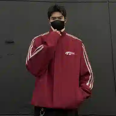 LISENPOK Racing Flag Logo Jacket