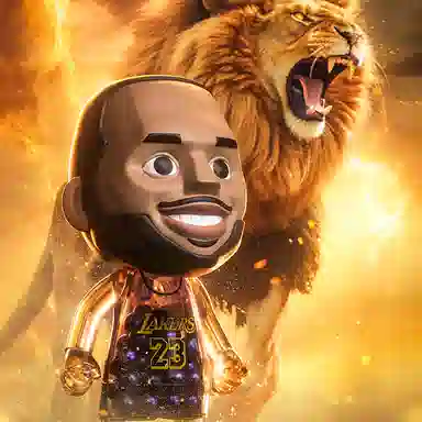 AcePlayer NBA MoneyBall LeBron James 2.0 Purple Jersey Version