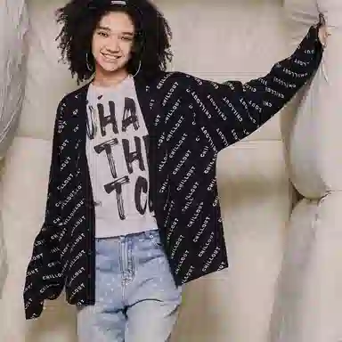 TCH V-Neck Cardigan Black