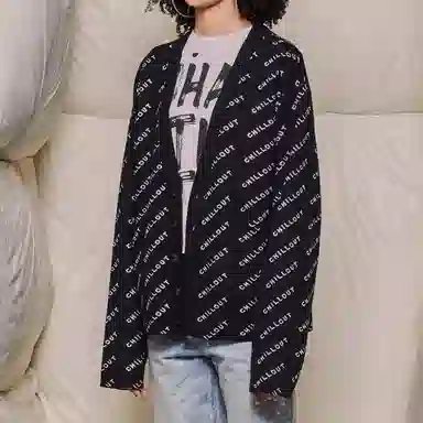 TCH V-Neck Cardigan Black