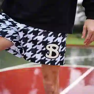Bubble Trap Houndstooth Mesh Shorts