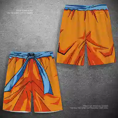 泡泡陷阱 日系动漫运动速干时尚潮流舒适休闲百搭沙滩裤篮球裤 男女同款