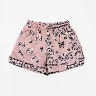 泡泡陷阱 美式腰果花运动高街潮流健身休闲网眼透气速干篮球裤 男女同款