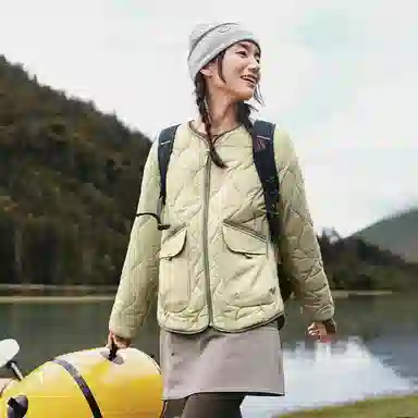 蕉下 宽松薄款纯色圆领简约舒适通勤夹克外套 女款