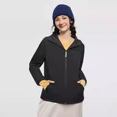 蕉下 超轻薄连帽抗湿冷气绒长袖夹克外套 女款