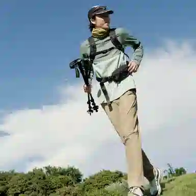 蕉下 户外速干登山徒步机能纯色冲锋裤 男款