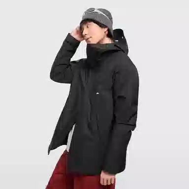 蕉下  纯色经典连帽  保暖耐磨透气速干防水防风冲锋衣 男款