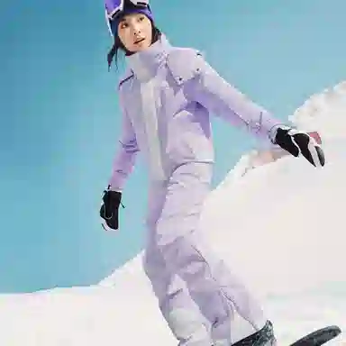 蕉下 短款修身单双板专业防水保暖滑雪衣 女款