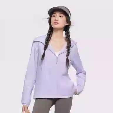 蕉下 超轻薄连帽抗湿冷气绒长袖夹克外套 女款