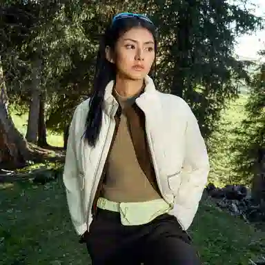 蕉下 纯色立领绒感外套 女款